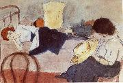 Jules Pascin Aiermila and Lucy Spain oil painting artist